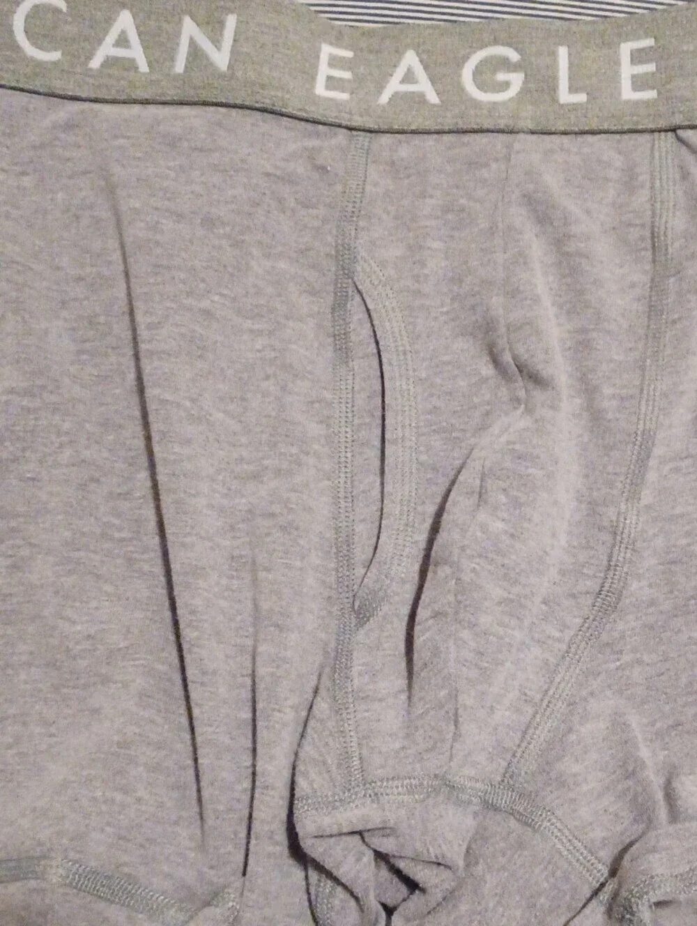 -- 4 American Eagle Outfitters Grey Boxers, Branded Waistband Men's XL Cotton